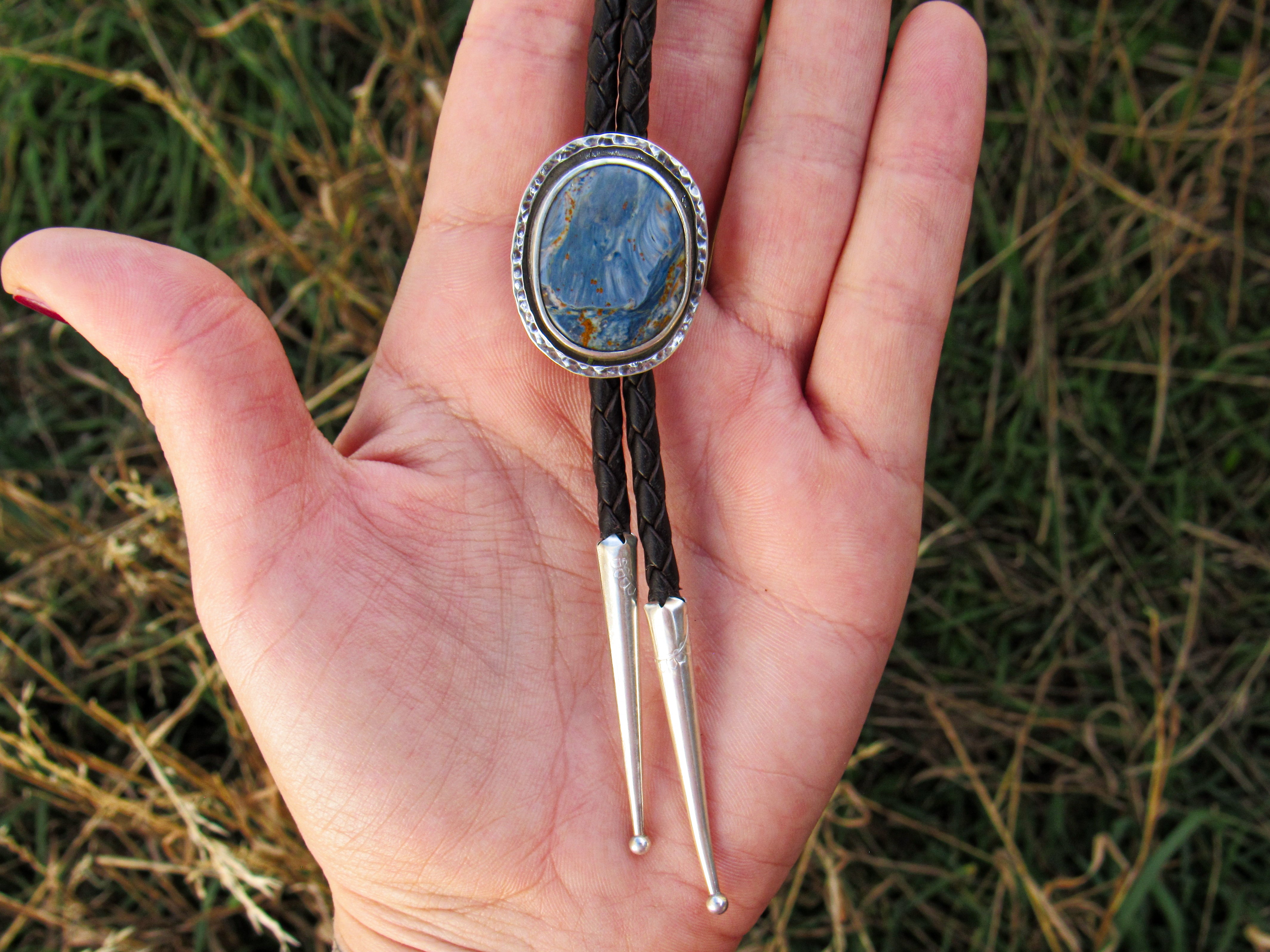 Sodalite Bolo Tie