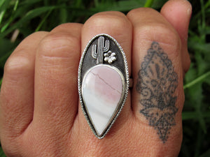 Jasper Desert Scene Ring - Size 7