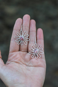 Wildflower Rhodochrosite Earrings