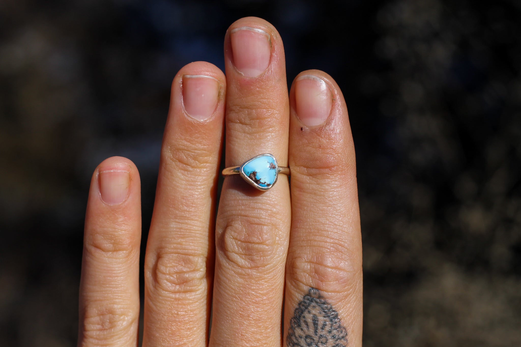 Golden Hill Turquoise Ring - Size 5