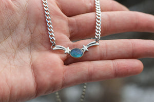 Australian Opal Shooting Star Choker Necklace