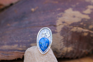 Desert Night Lapis Lazuli Ring - Size 8.5
