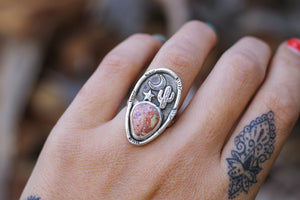 Desert Night Opal Ring - Size 6.25