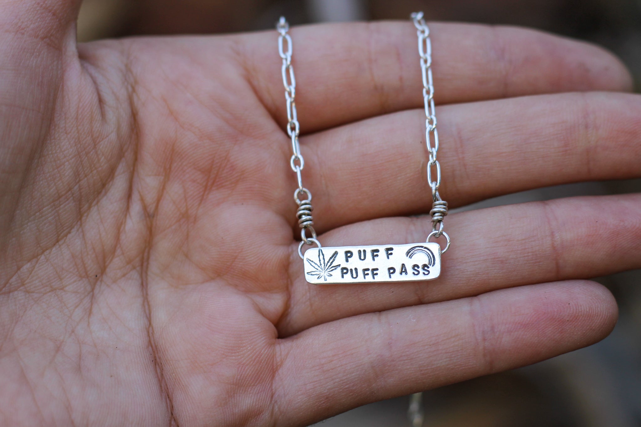 Puff Puff Pass Necklace